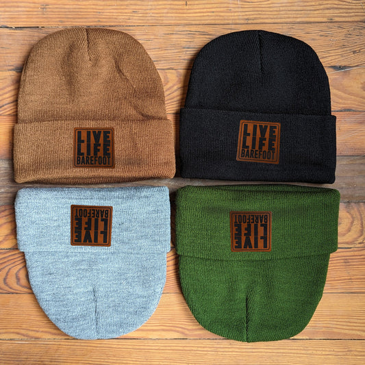 "Live Life Barefoot" Country Kid Rural Living Beanie Hat | One Size Fits All | FOUR Color Options