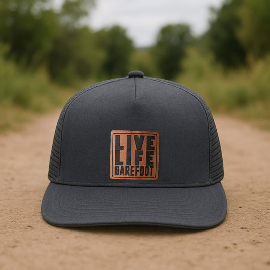 "Live Life Barefoot" Mesh Back Trucker Hat | FOUR Color Options