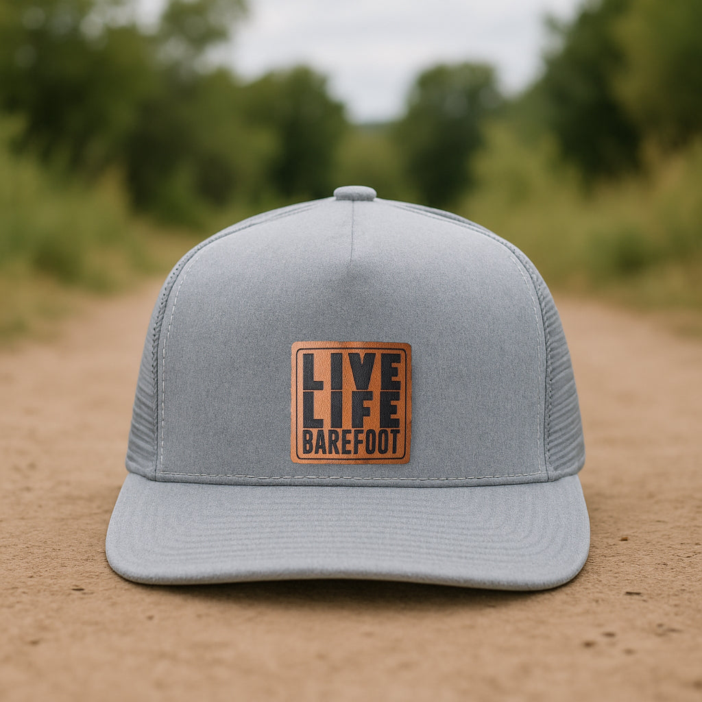 Live Life Barefoot Hiking Adult Trucker Hat | 4 Colors
