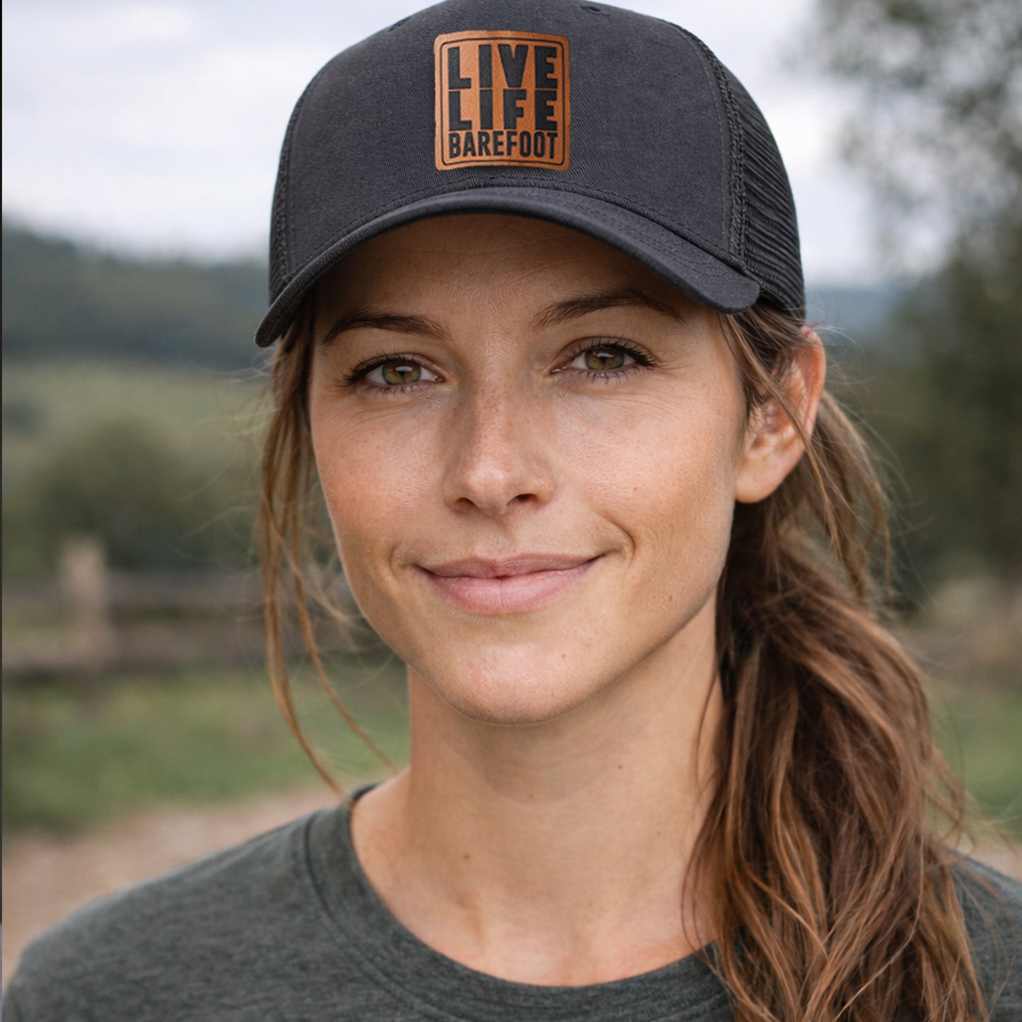 Live Life Barefoot Hiking Adult Trucker Hat | 4 Colors