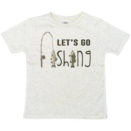 "Let's go fishing" Toddler/Youth Summer shirt