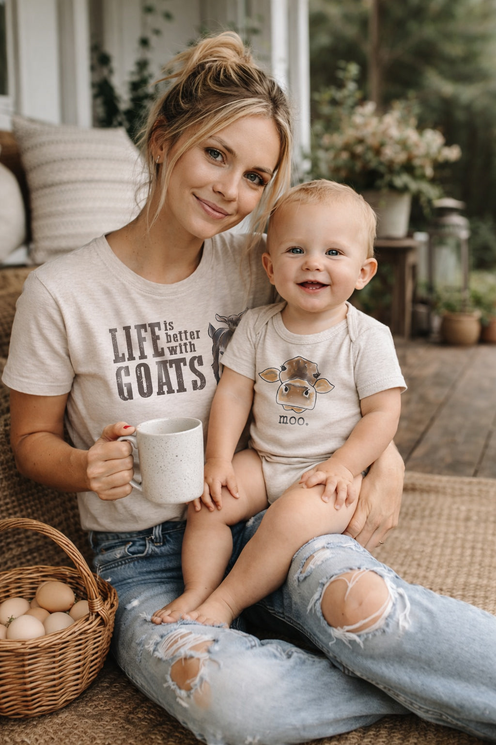 Adult "Life is better with GOATS" Tee or Long Sleeve Shirt