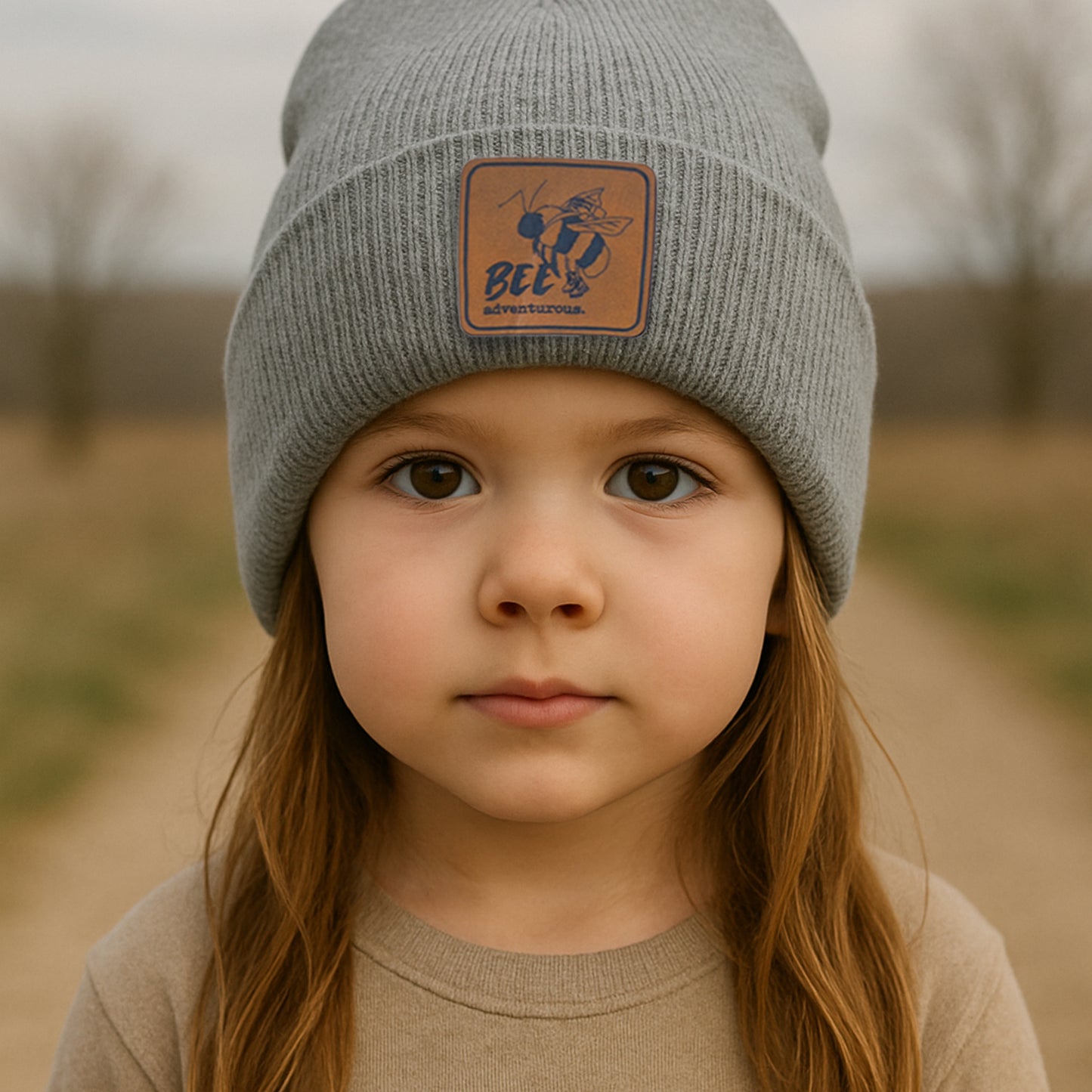 "Bee Adventurous" Kid Beanie Toboggan Winter Hat | 4 Colors