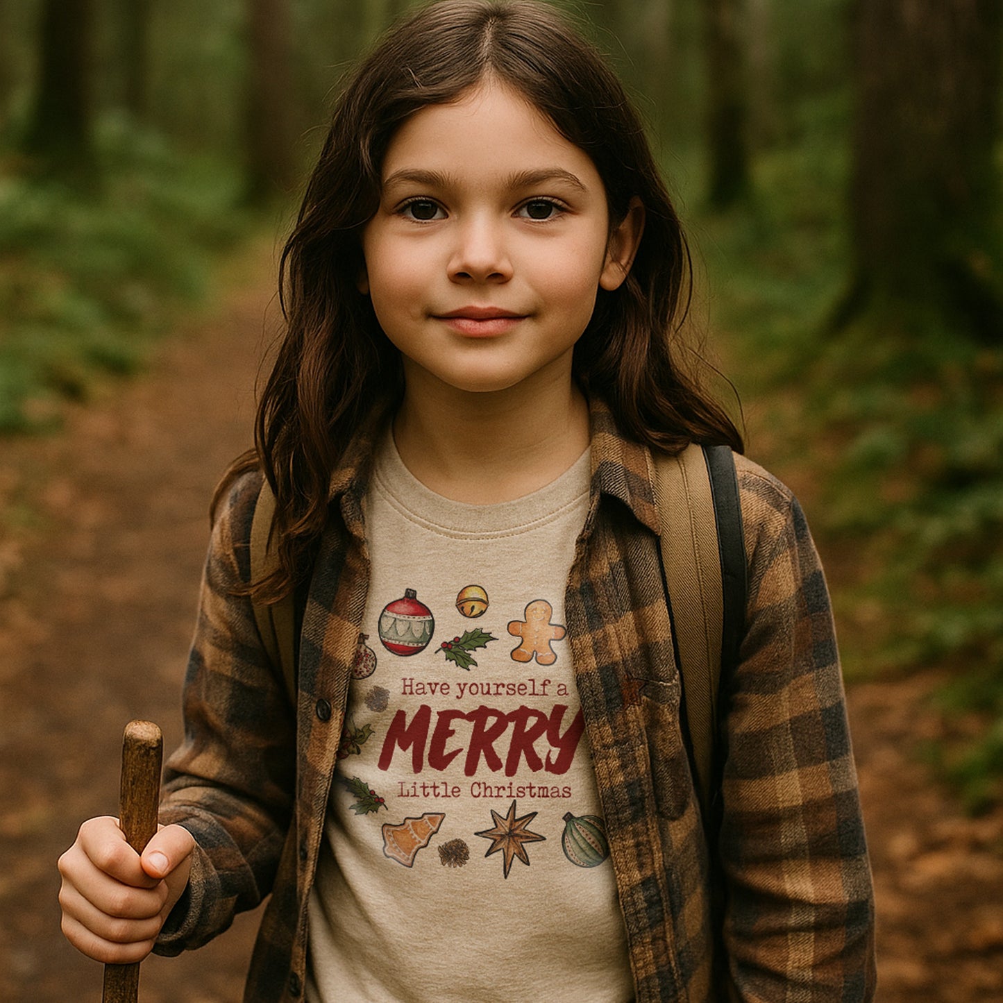 "Have yourself a MERRY little Christmas" Vintage Inspired Holiday Tee for Kids