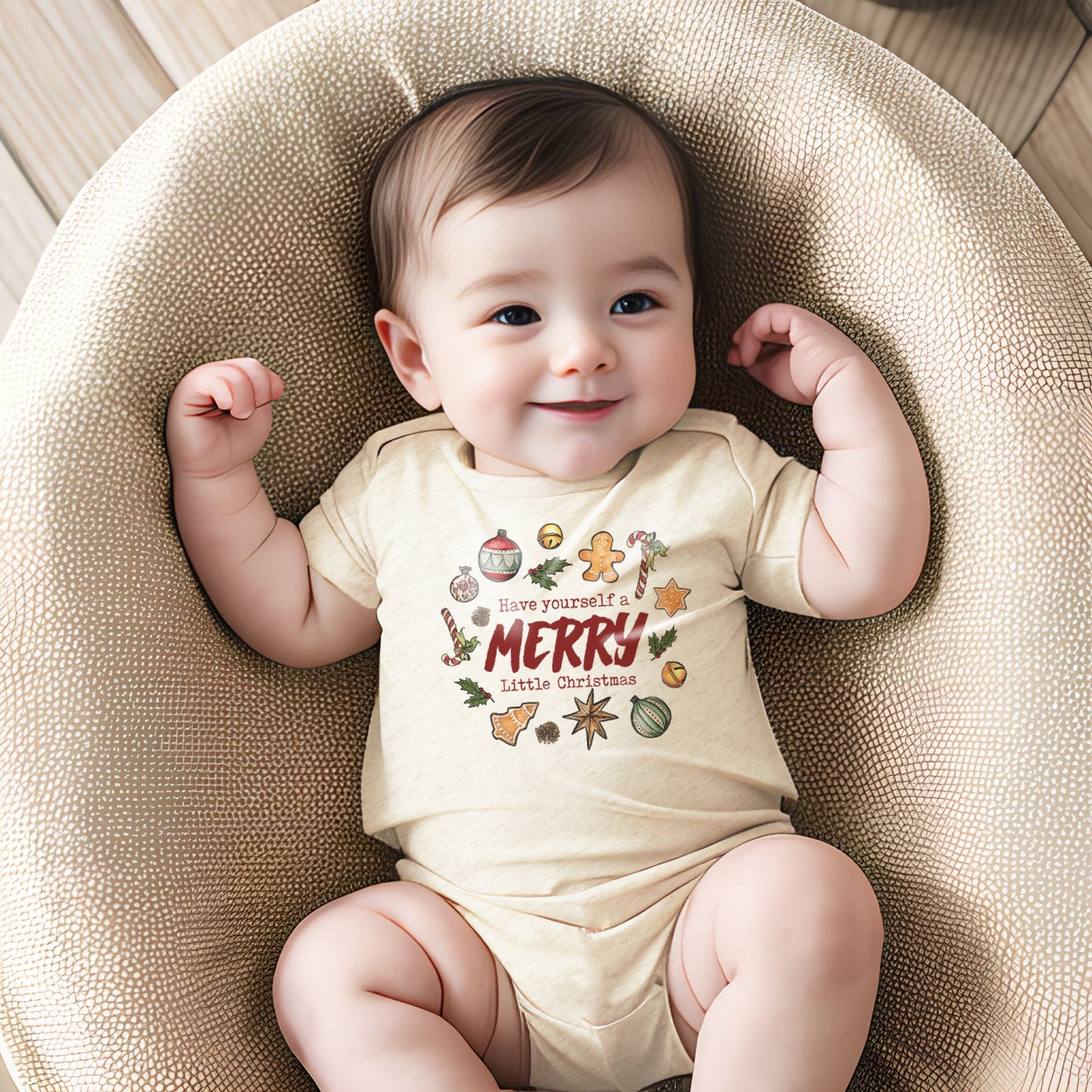 "Have yourself a MERRY Little Christmas" Baby Body Suit