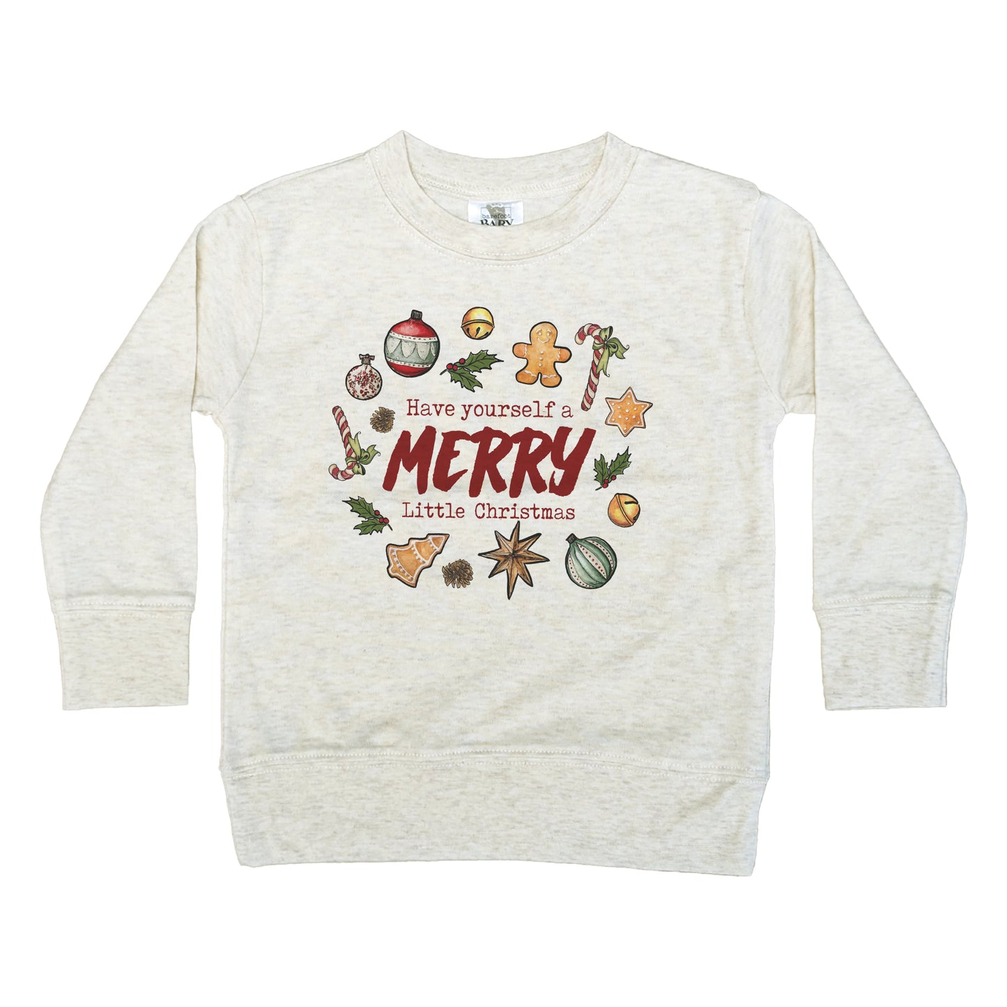 "Have yourself a MERRY little Christmas" Vintage Inspired Holiday Long Sleeve for Kids
