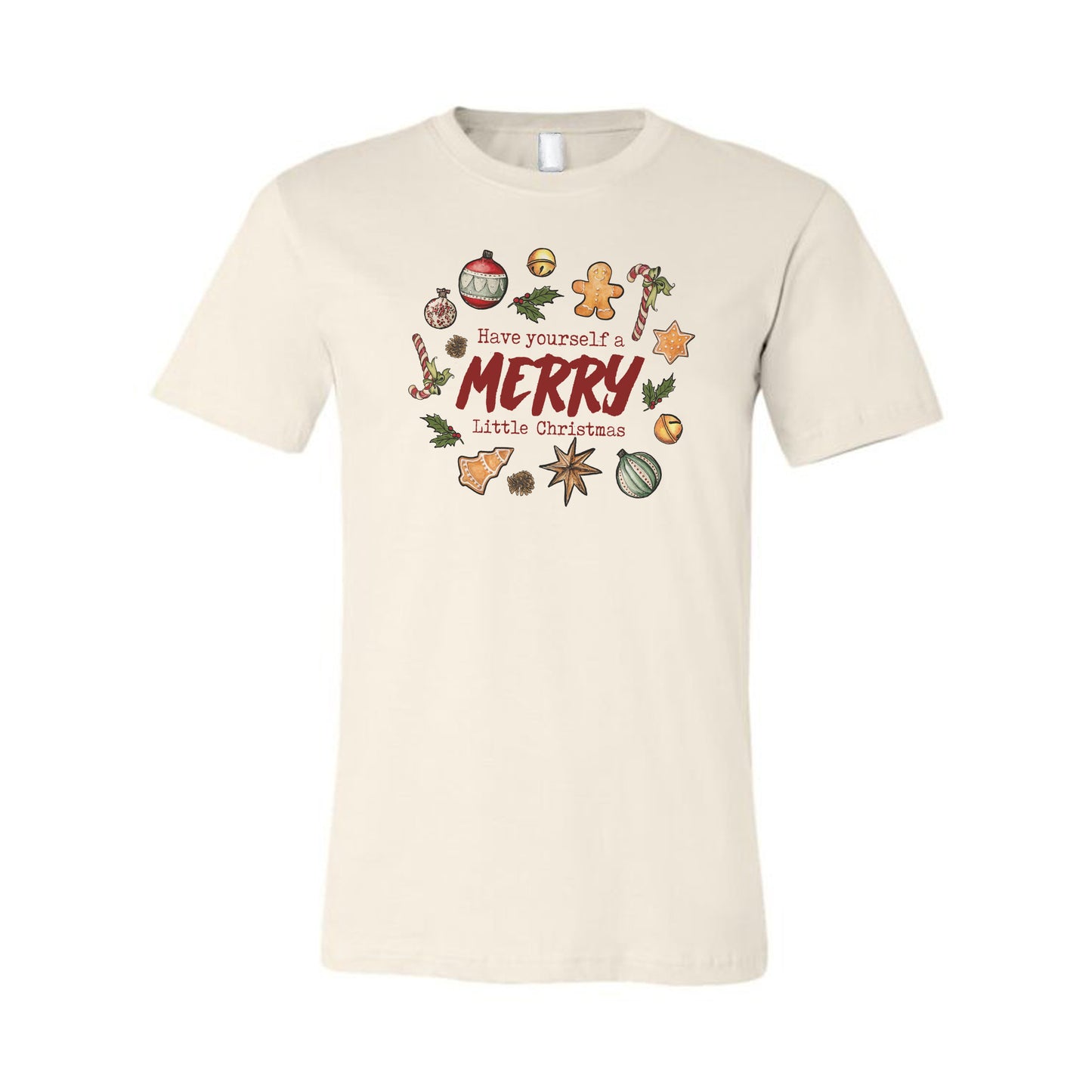 "Have yourself a MERRY little Christmas" Vintage Inspired Holiday Tee for Adults
