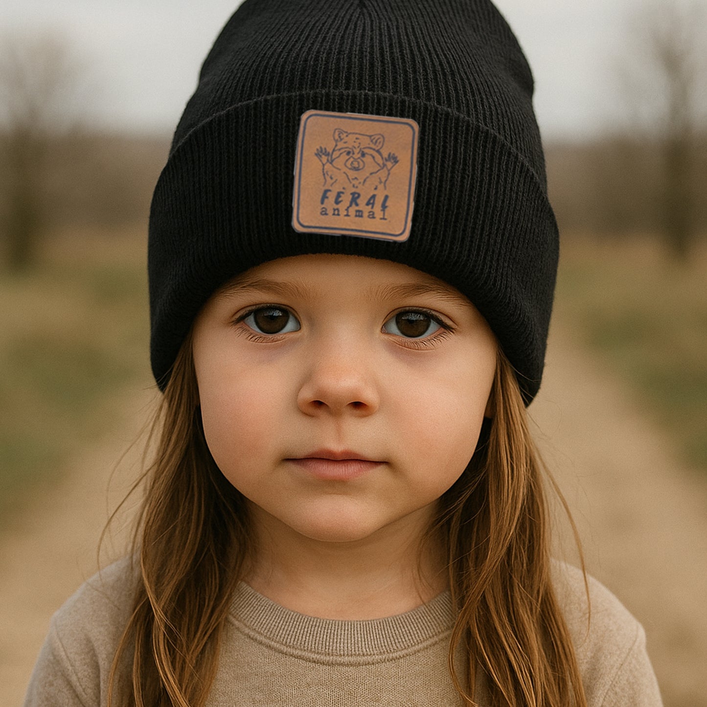 "Feral Animal" Kid Beanie Toboggan Winter Hat | 4 Colors
