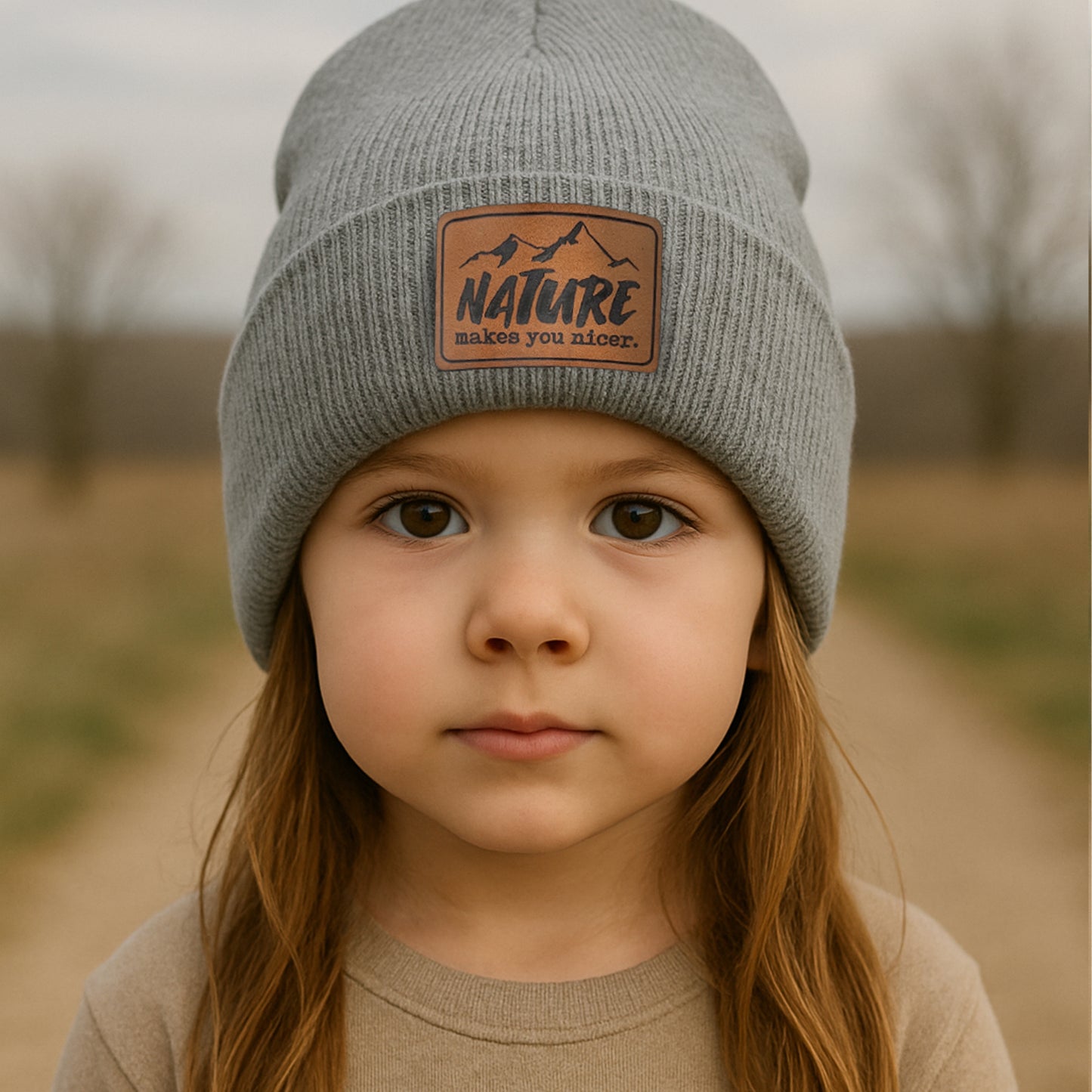 "Nature Makes you nicer" Nature Lover Hiking Beanie Hat | One Size Fits All | FOUR Color Options