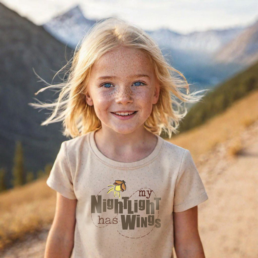 "My Nightlight has Wings" Beige T-shirt