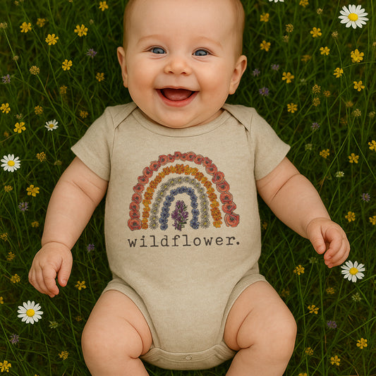 "Wildflower" Nature Baby Outdoor Body Suit for Girls