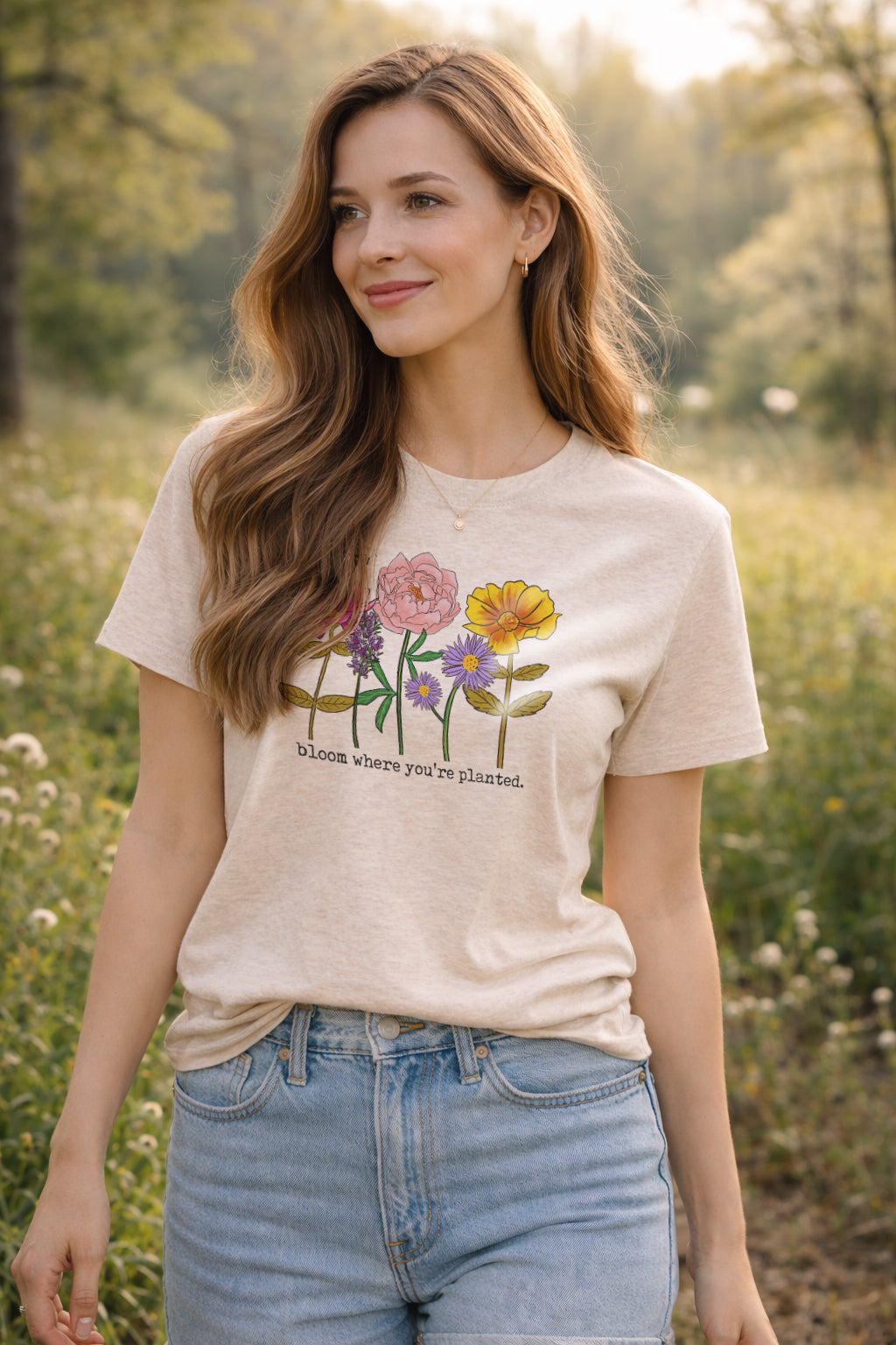 "Bloom where you're planted" Mommy & Me T-shirt