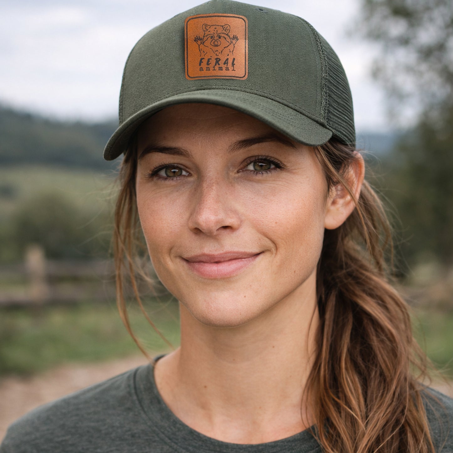 Feral Animal Raccoon Outdoor Nature Adult Trucker Hat