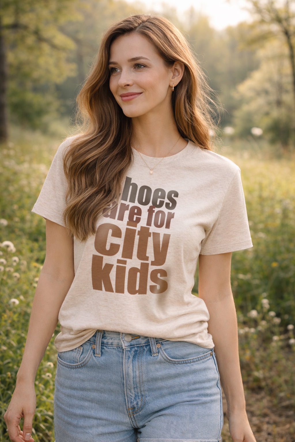 ADULT "Shoes are for City Kids" Outdoor Nature Unisex Shirt
