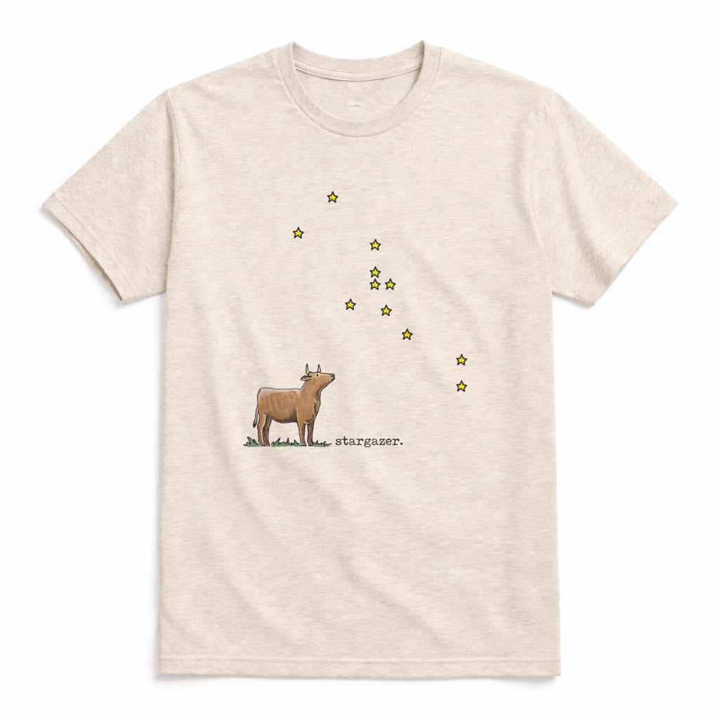 Adult Stargazer Cow Shirt