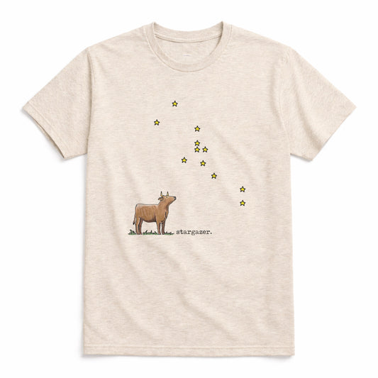 Adult Stargazer Cow Shirt