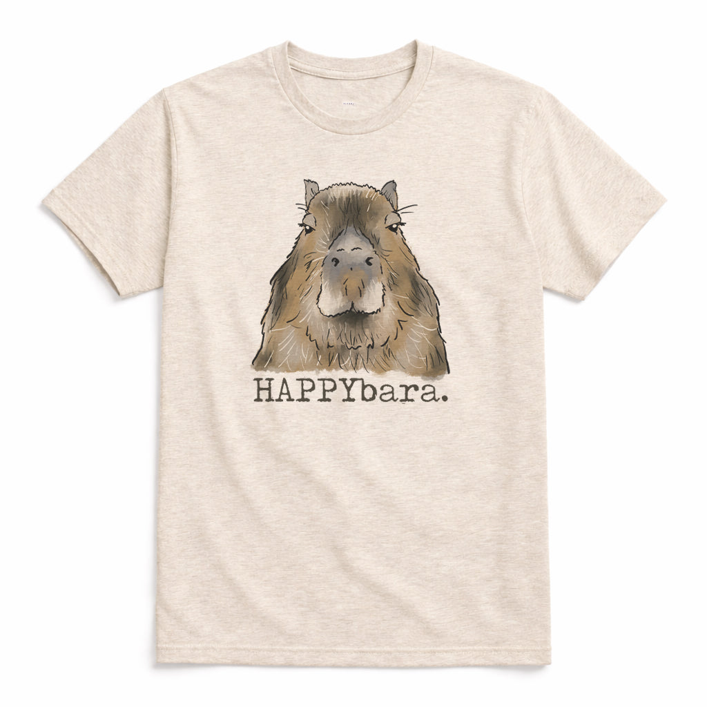 Adult "HAPPYbara" Capybara Shirt