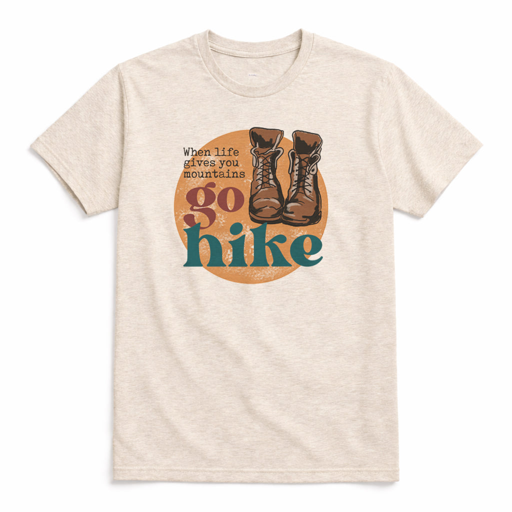 Adult "When Life Gives you Mountains" Hiking Tee or Long Sleeve