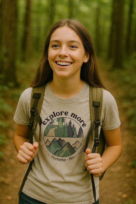 "Explore more" Grey Toddler/Youth Tee