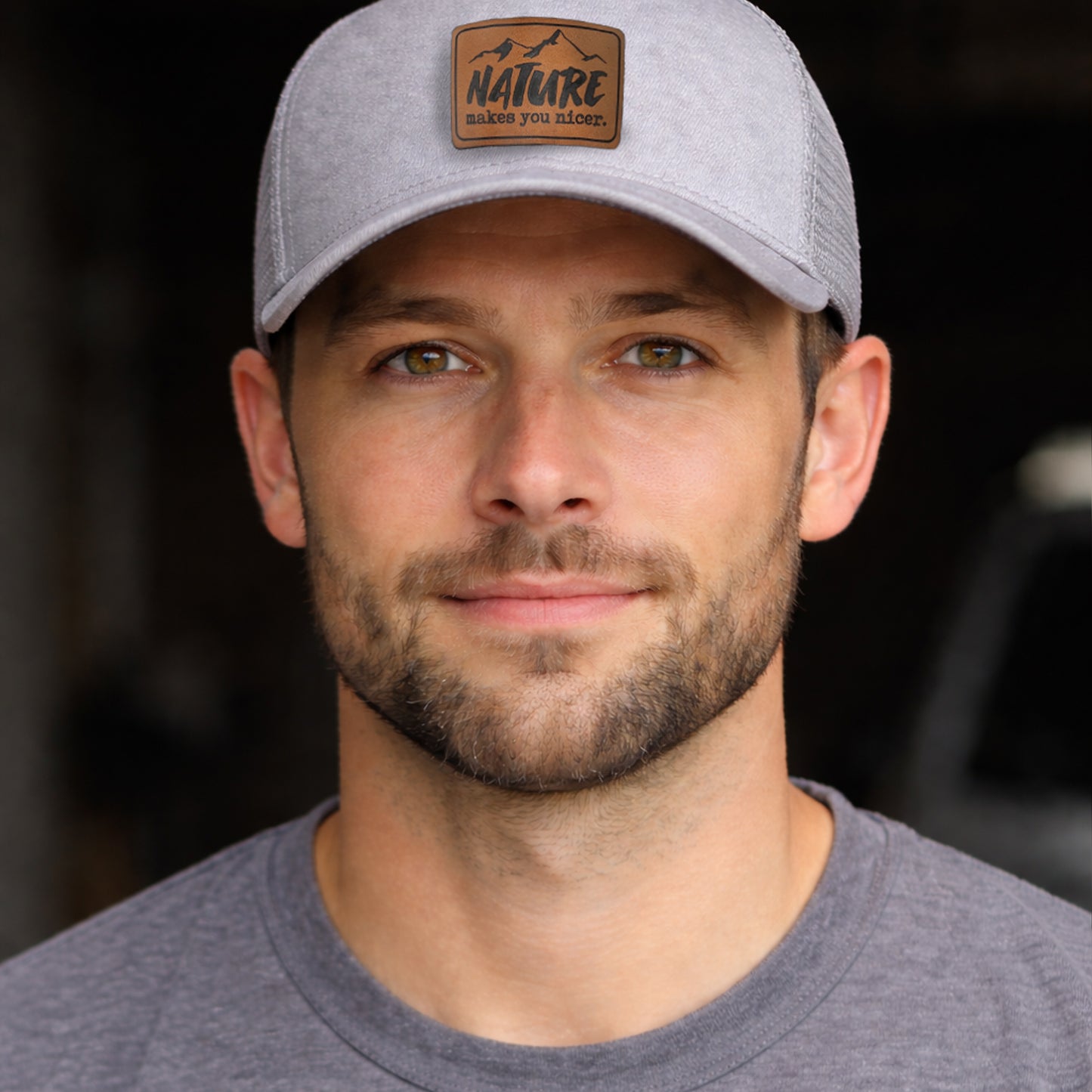 Nature Makes you Nicer Adult Outdoor Hiking Trucker Hat