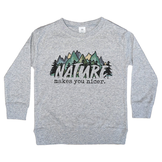 "Nature Makes you Nicer" Toddler/Youth Tee