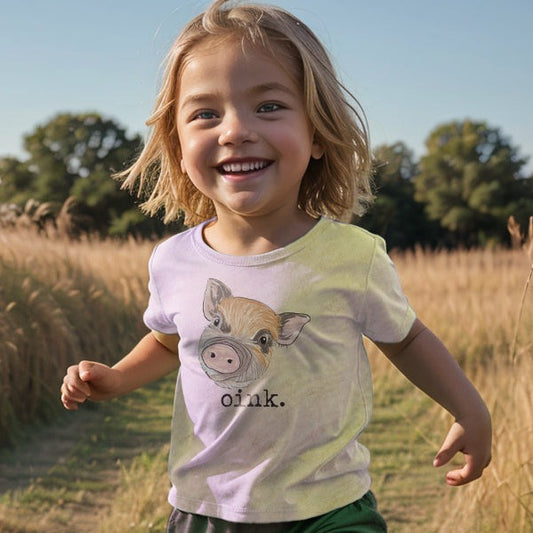 "Oink" pig Toddler/Youth Tee