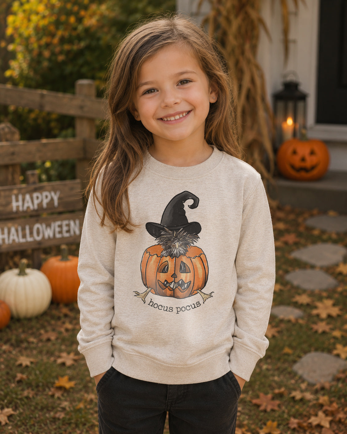 "Hocus Pocus" Halloween Chicken Shirt for Kids