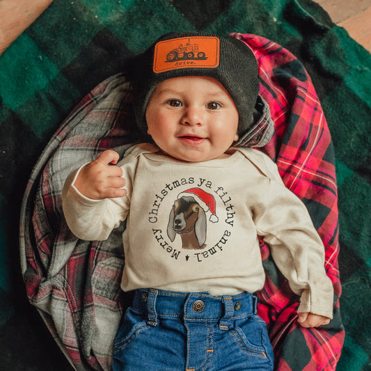 "Filthy Animal" Country Western Goat Farm Baby Body Suit