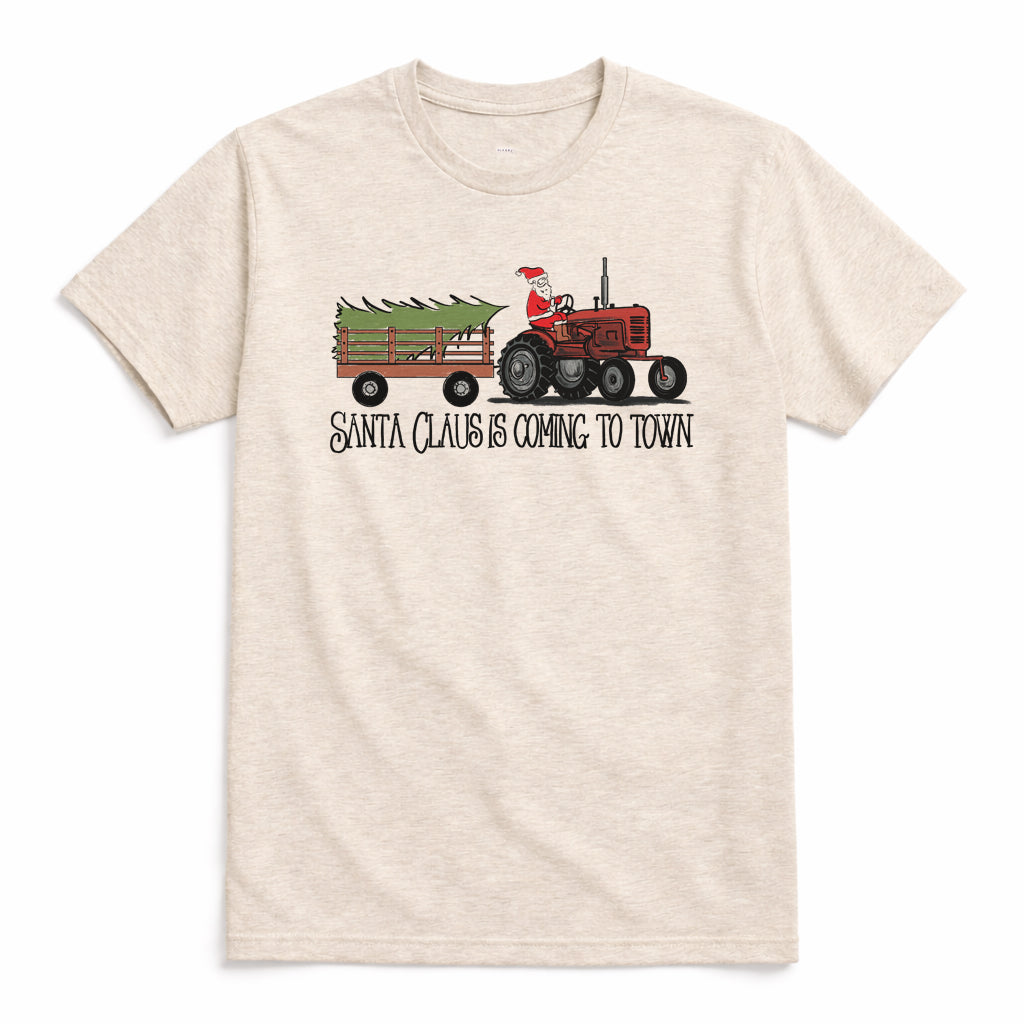 "Santa Claus is coming to town" Adult Shirt