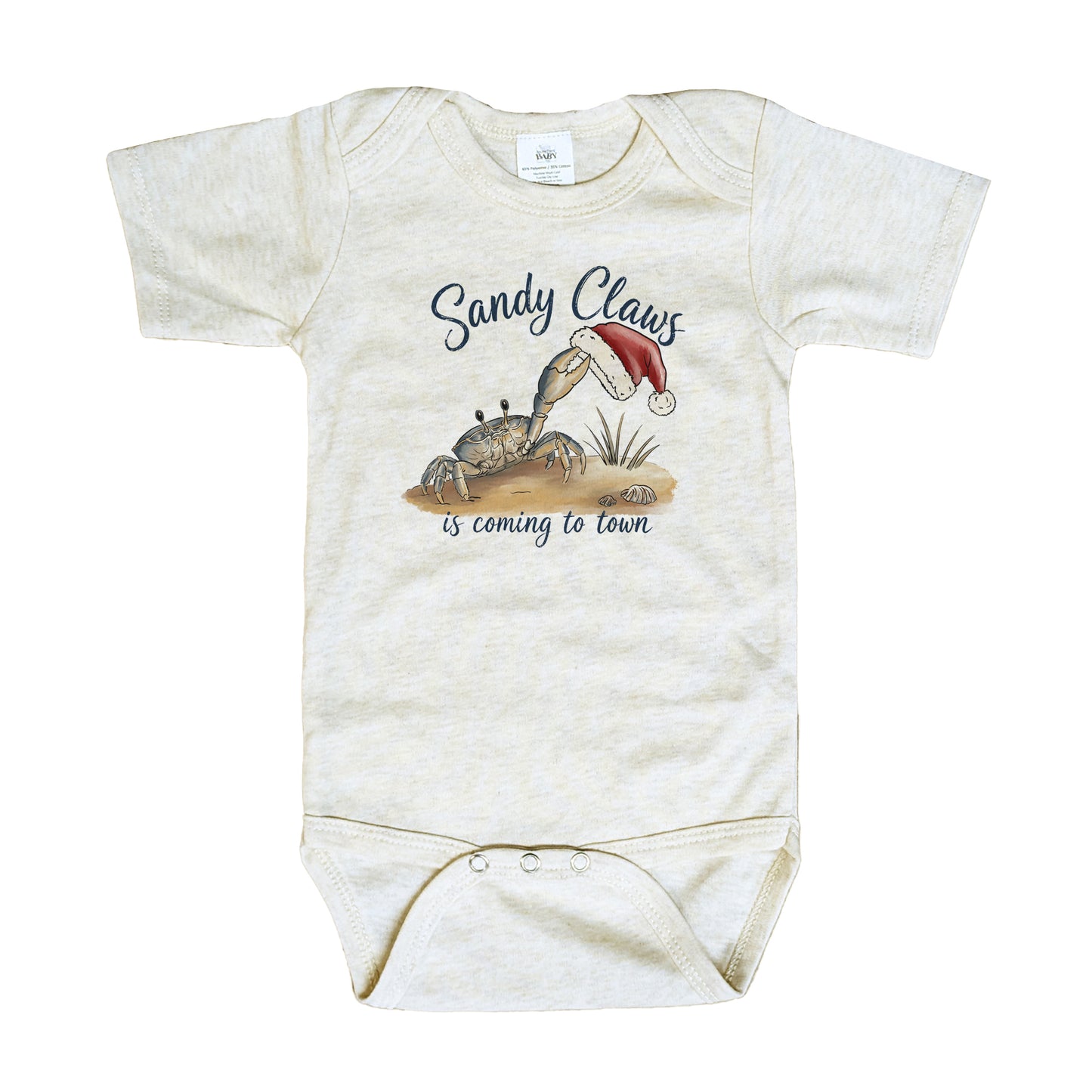 "Sandy Claws" Beach Holiday Coastal Christmas Baby Body Suit