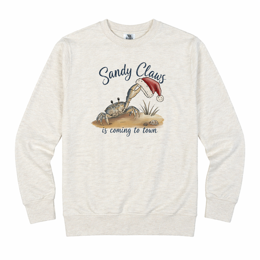 "Sandy Claws" Beach Holiday Coastal Christmas Adult Shirt