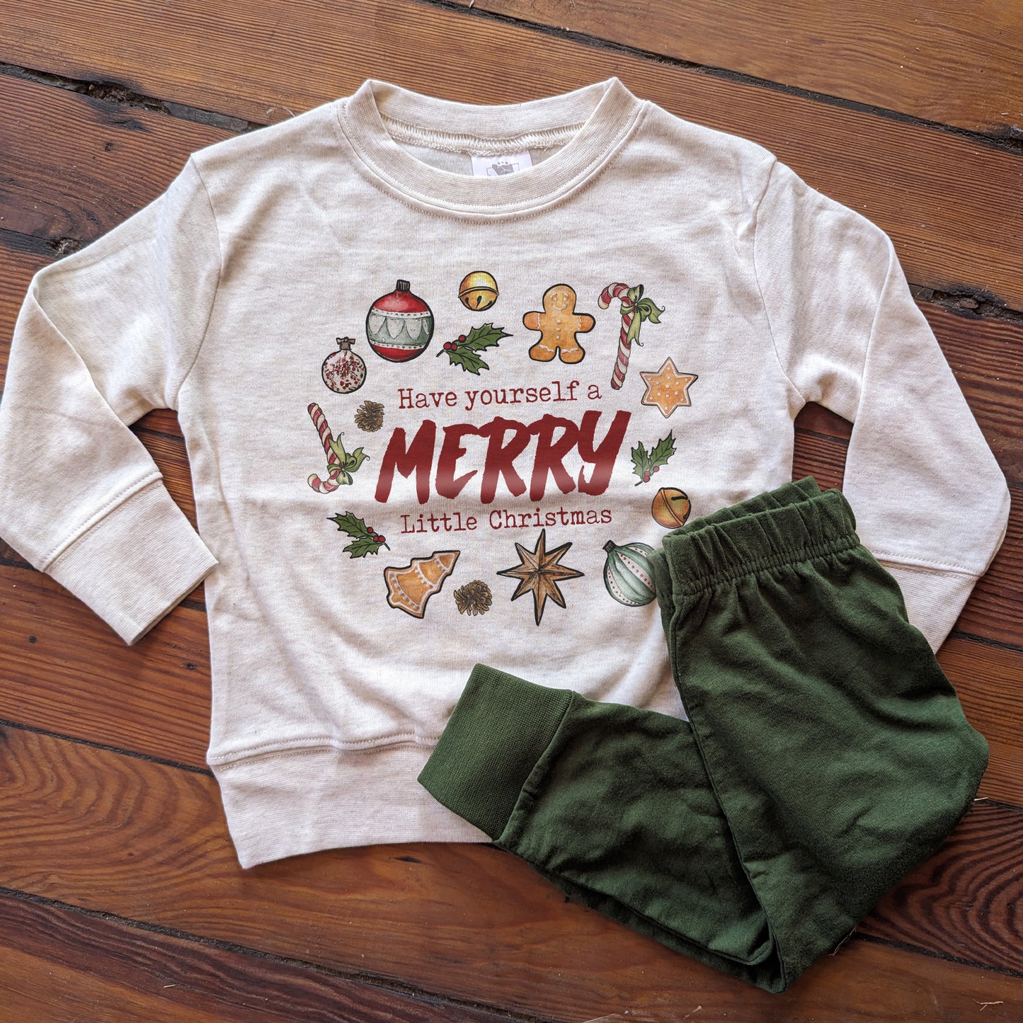 "Merry Little Christmas" Holiday Pajama Set