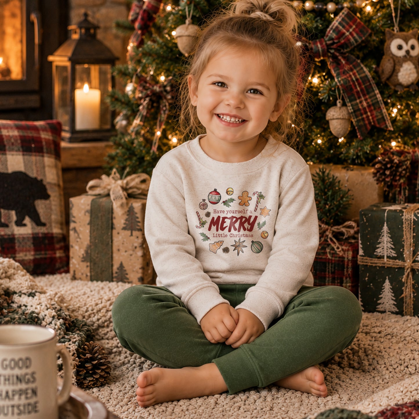 "Merry Little Christmas" Holiday Pajama Set