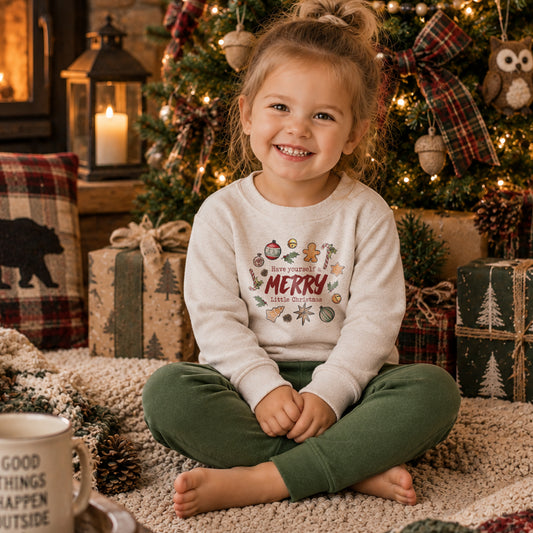 "Merry Little Christmas" Holiday Pajama Set