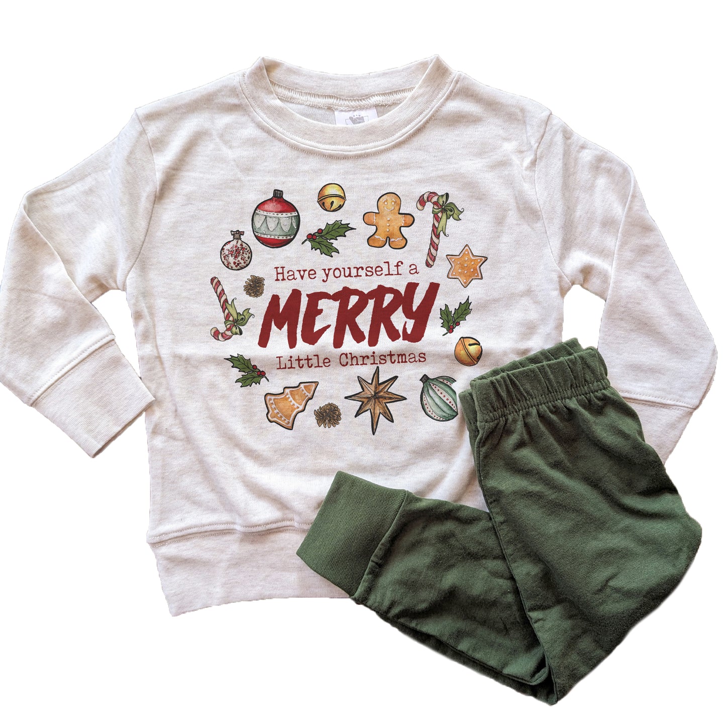 "Merry Little Christmas" Holiday Pajama Set
