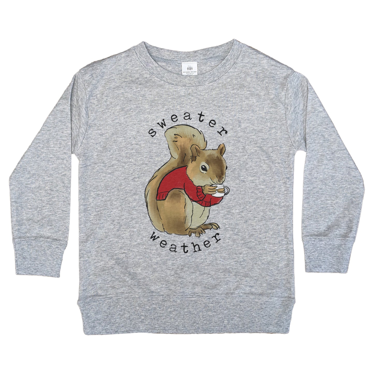 "Sweater Weather" Squirrel Shirt for Kids