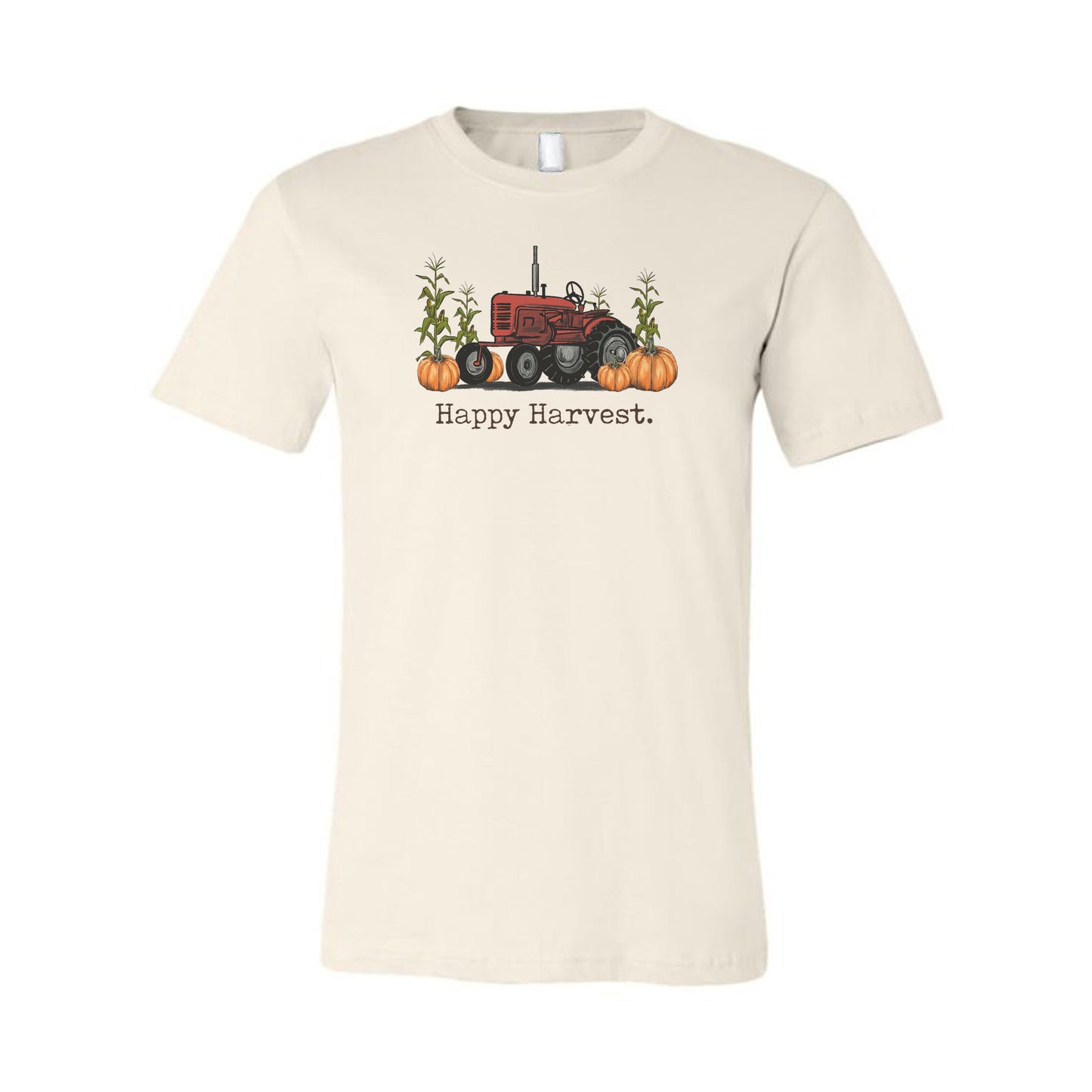 ADULT "Happy Harvest" Red Tractor Unisex Shirt