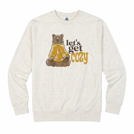 ADULT "Let's get Cozy" Comfy Bear Unisex Shirt