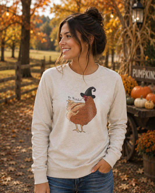 Adult "Bewitched" Chicken Halloween Shirt