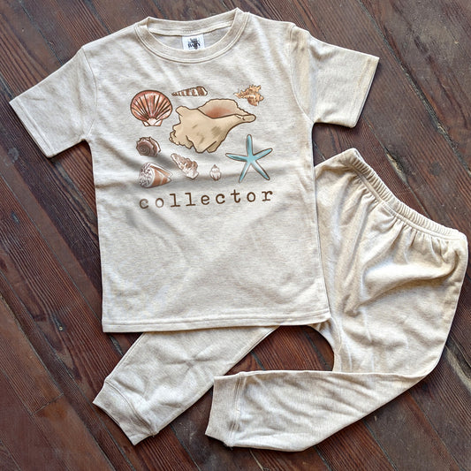 Shell Collector Beach Sleep 'n Play Set | Size 2T through 5T | Includes Shirt & Joggers