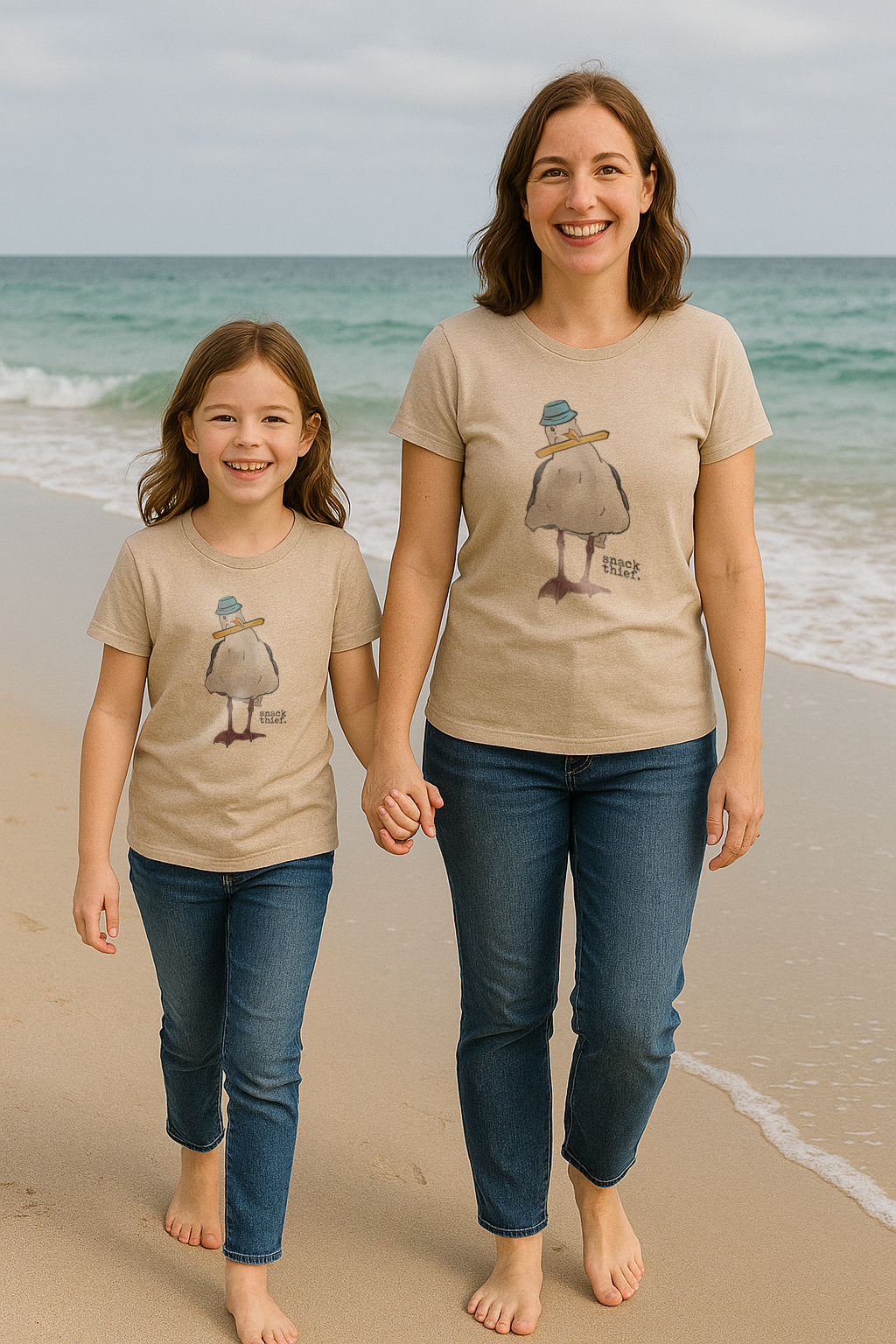 "Snack Thief" Sea Gull Beach Kid's Summer Tee