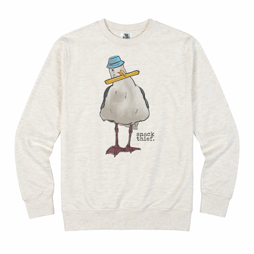 "Snack Thief" Sea Gull Coastal Beach Adult Shirt
