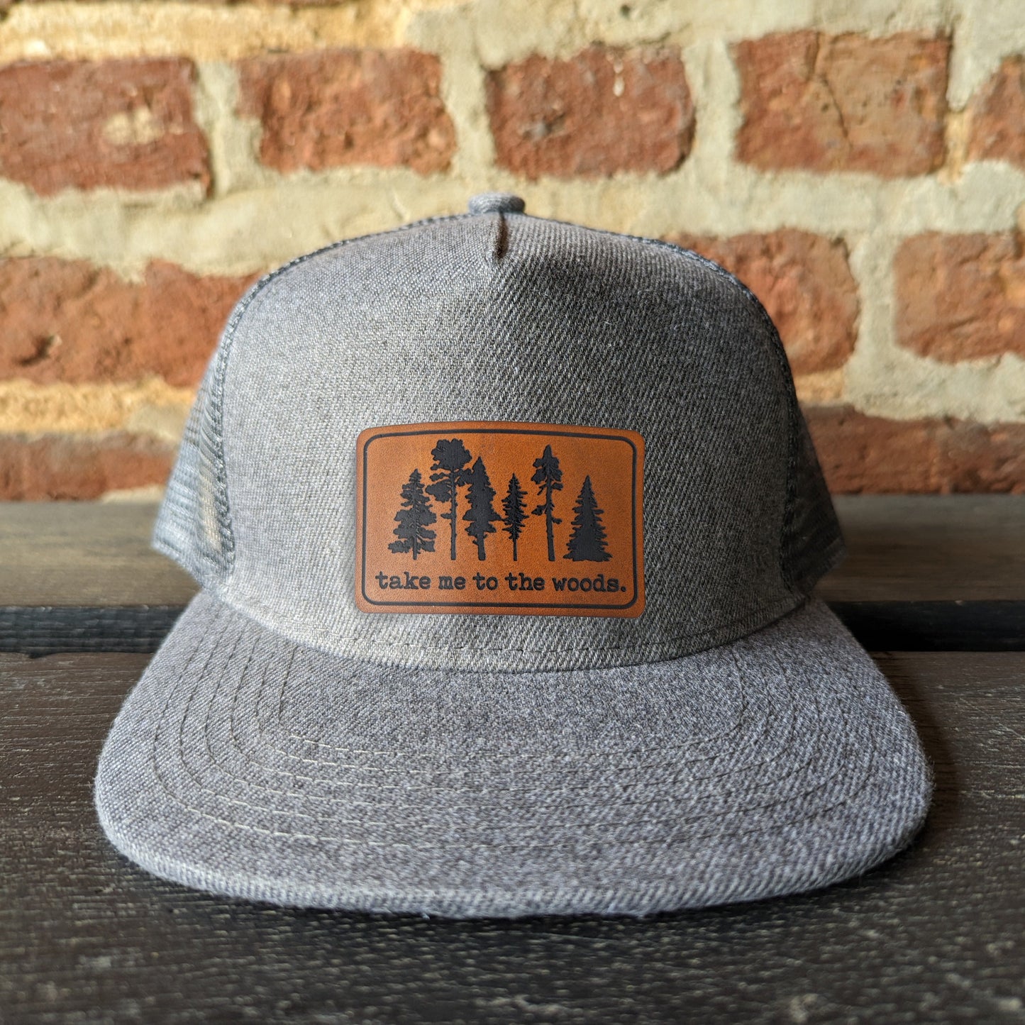 "Take me to the Woods" Mesh Back Trucker Hat for Outdoor Explorers | Youth Size | FOUR Color Options