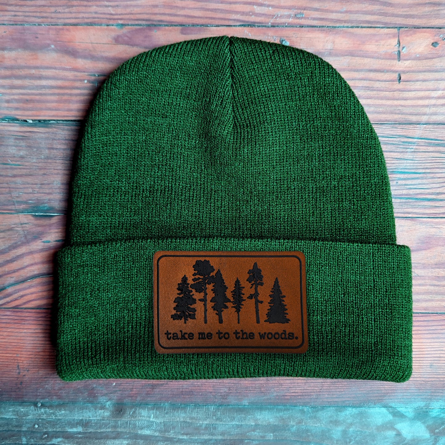 "Take me to the Woods" Nature Lover Hiking Beanie | One Size Fits All | FOUR Color Options