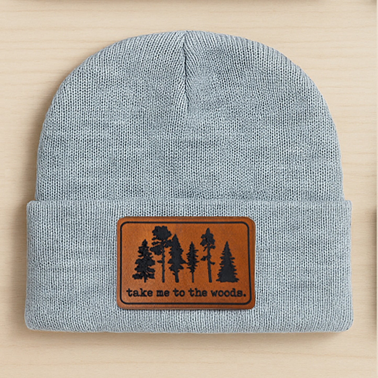 "Take me to the Woods" Nature Lover Hiking Beanie Hat | One Size Fits All | FOUR Color Options