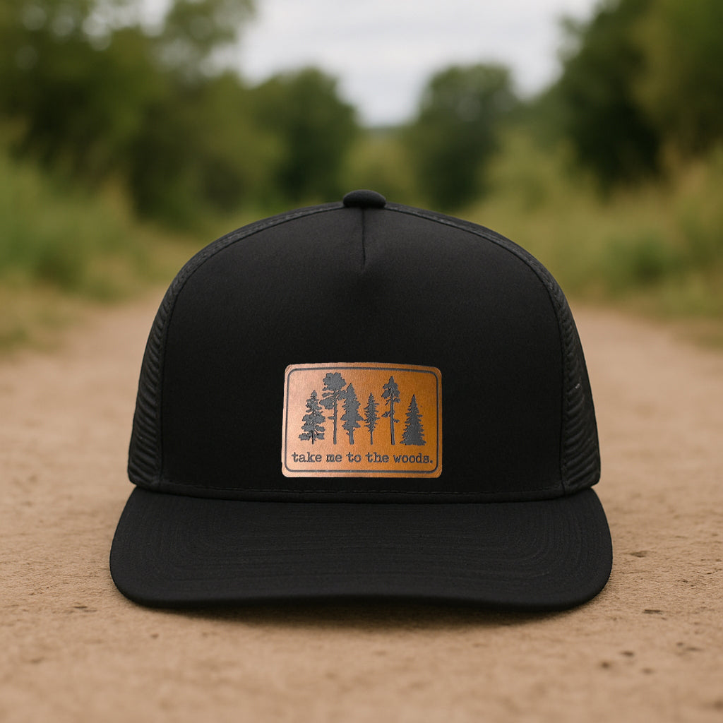 Take me the the Woods Hiking Nature Adult Trucker Hat