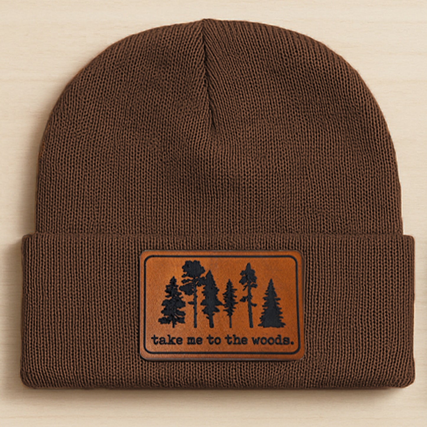 "Take me to the Woods" Nature Lover Hiking Beanie Hat | One Size Fits All | FOUR Color Options