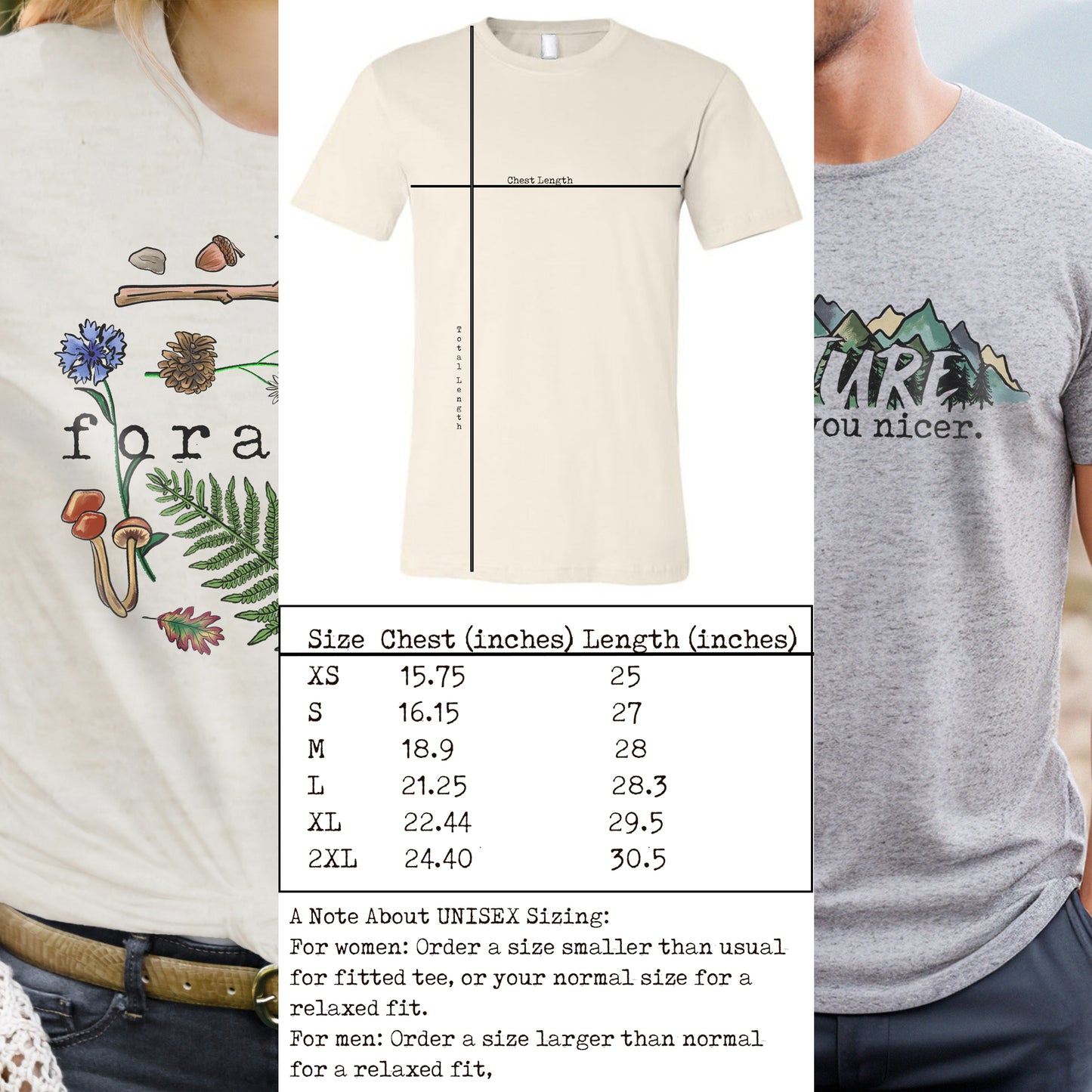 "Forager" Nature Loving Outdoor Enthusiast Design for Adults