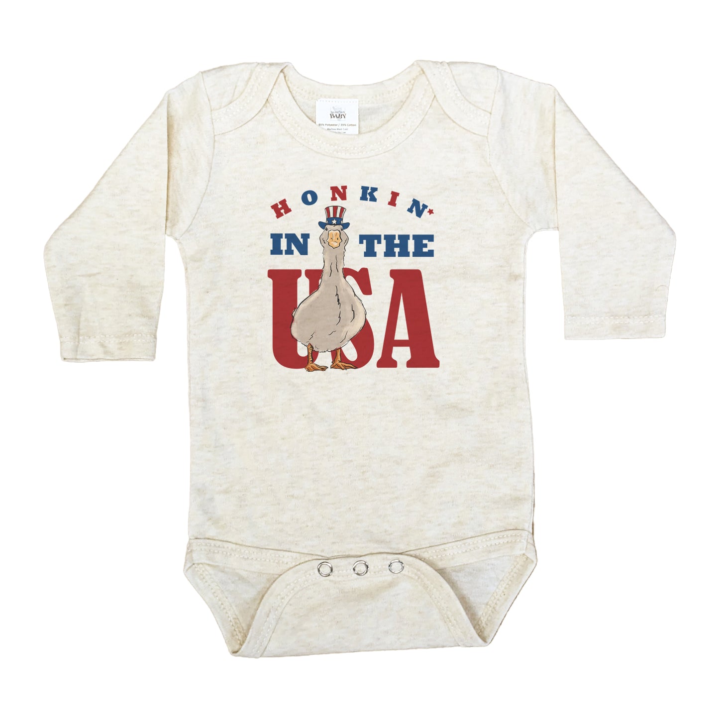 4th of July Goose | Independence Day Fourth of July Baby Body Suit