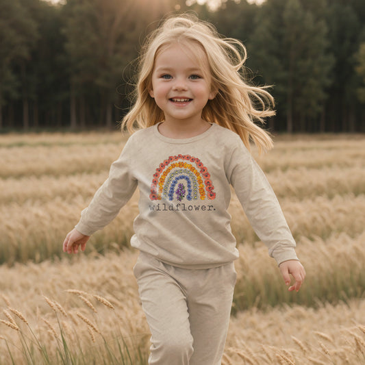 "Wildflower" Sleep 'n Play Set | Size 2T through 5T | Includes Shirt & Joggers